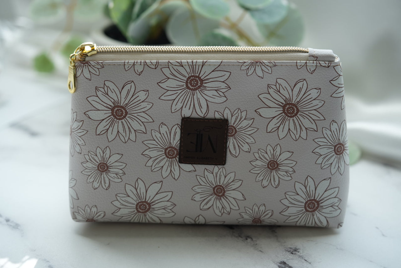 Boho Daisy faux leather small bag
