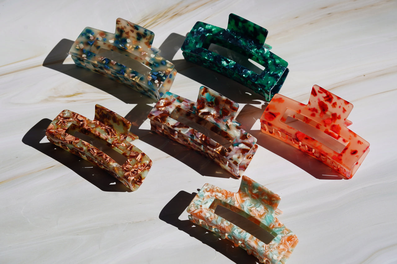 Large acetate Hair Clip Claw