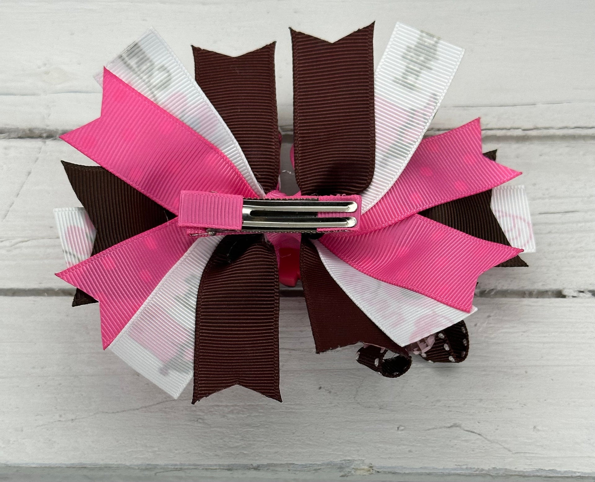 Girls cowboy boots grosgrain hair bow