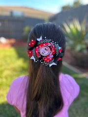 Grosgrain hair bow mouse character