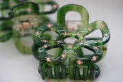 flower crystal hair claws
