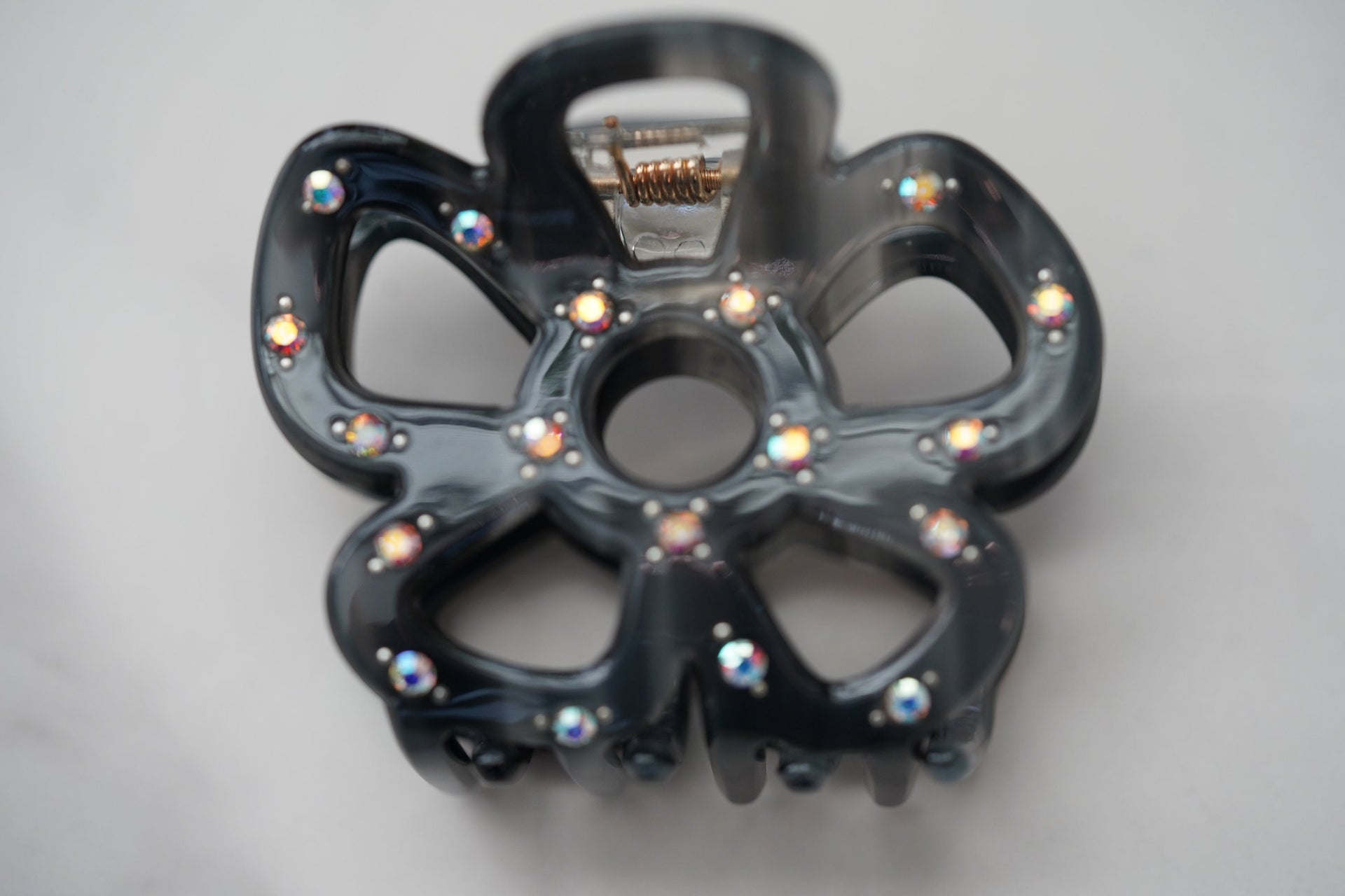 flower crystal hair claws