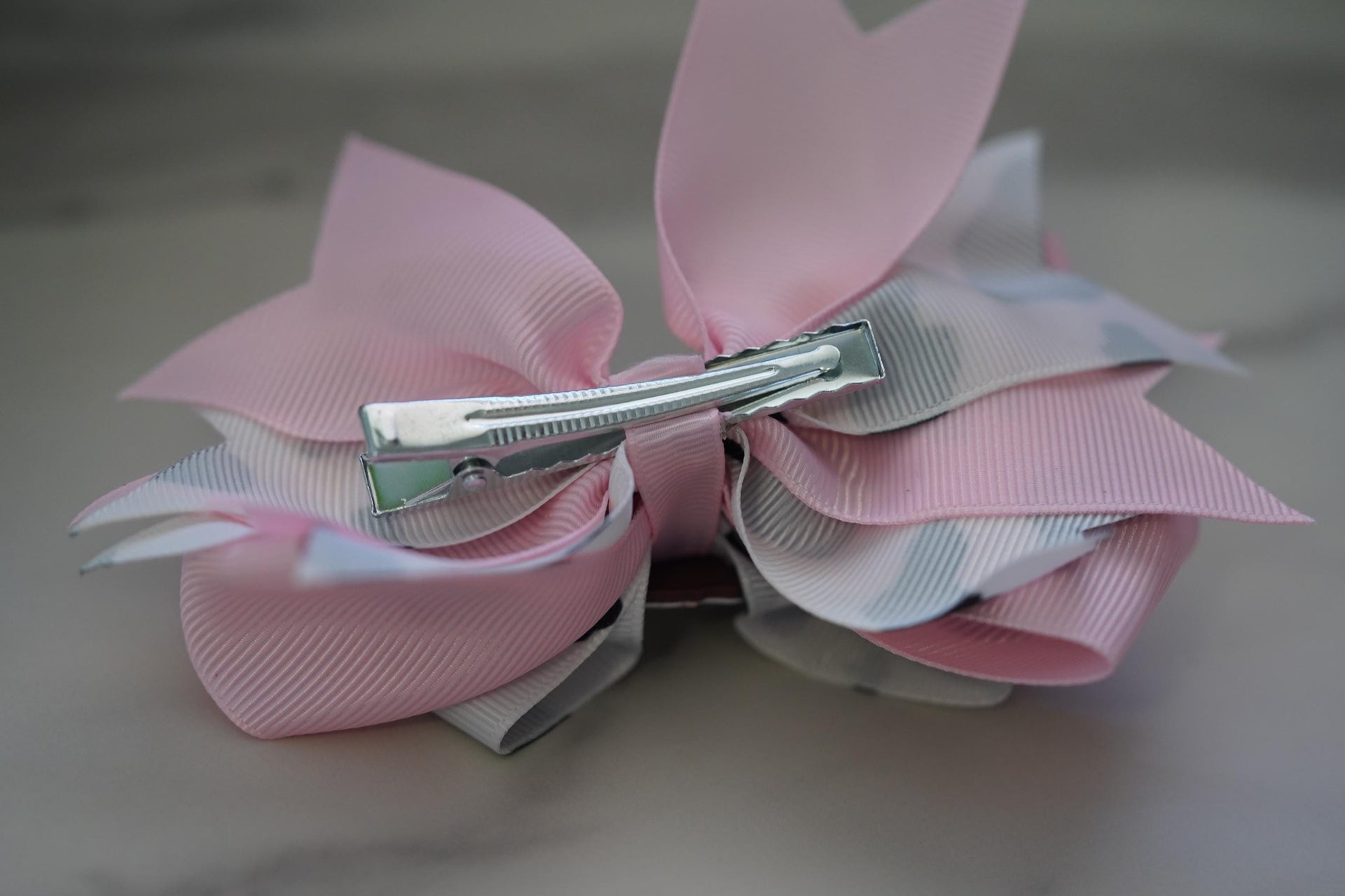 little cow crossgrain hair bow for little girls!