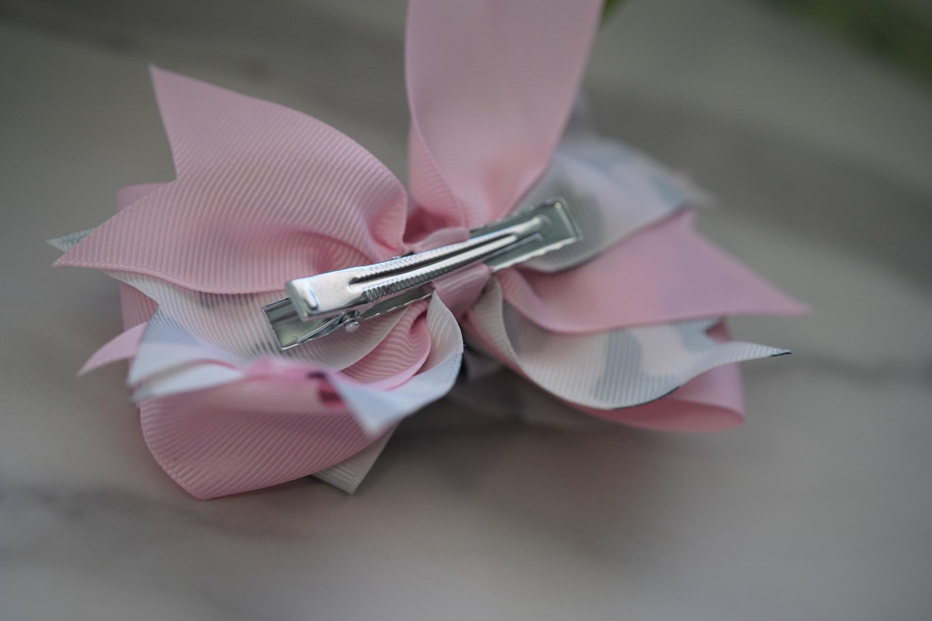 little cow crossgrain hair bow for little girls!