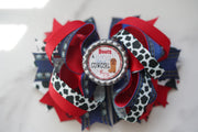 boots & bling its a cowgirl thing hair bow