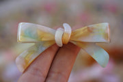 Hair bow clip acetate Butterfly design