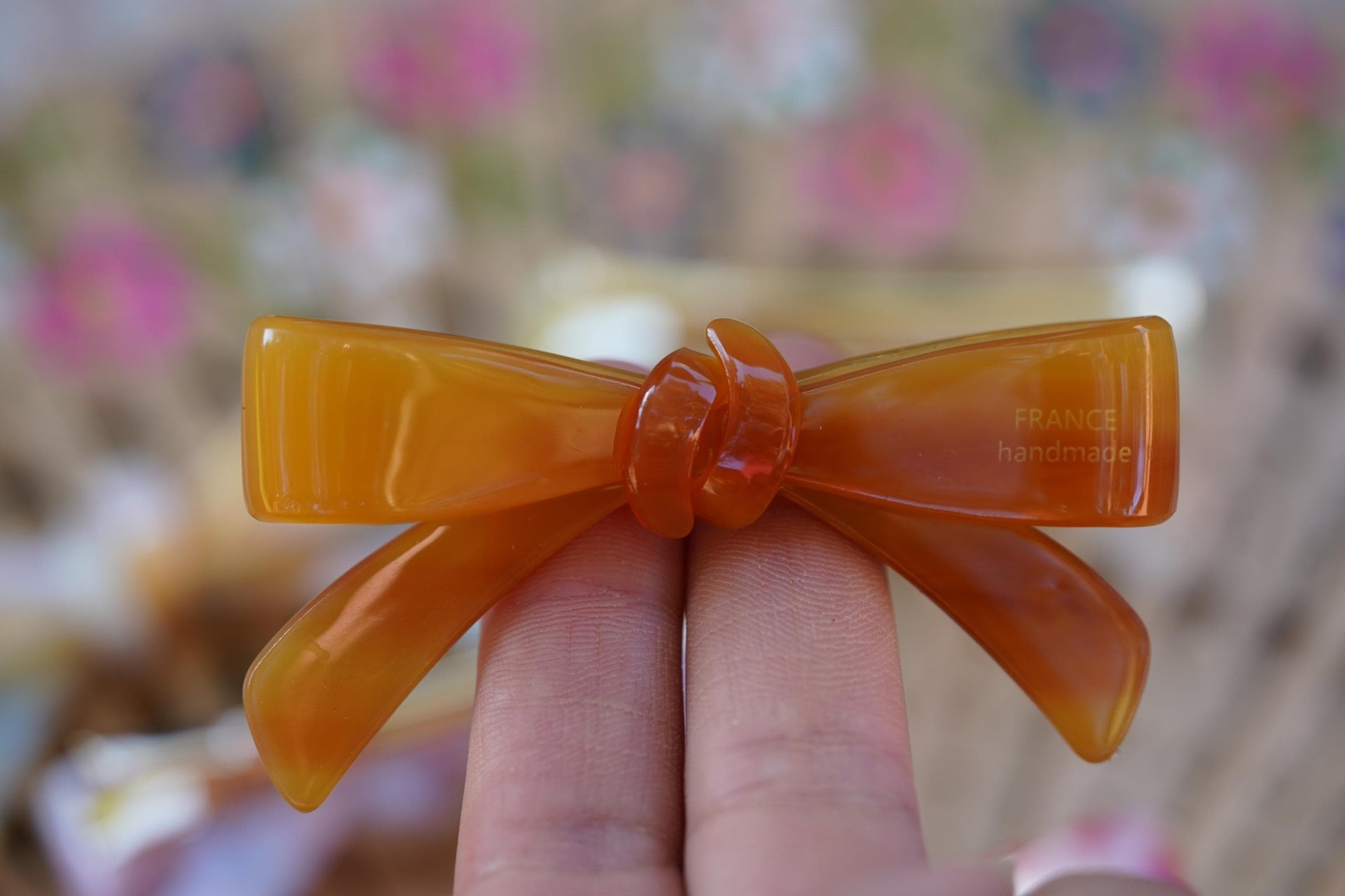 beutiful Japan style butterfly marble acetate alligator hair clip for women