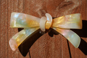Hair bow clip acetate Butterfly design
