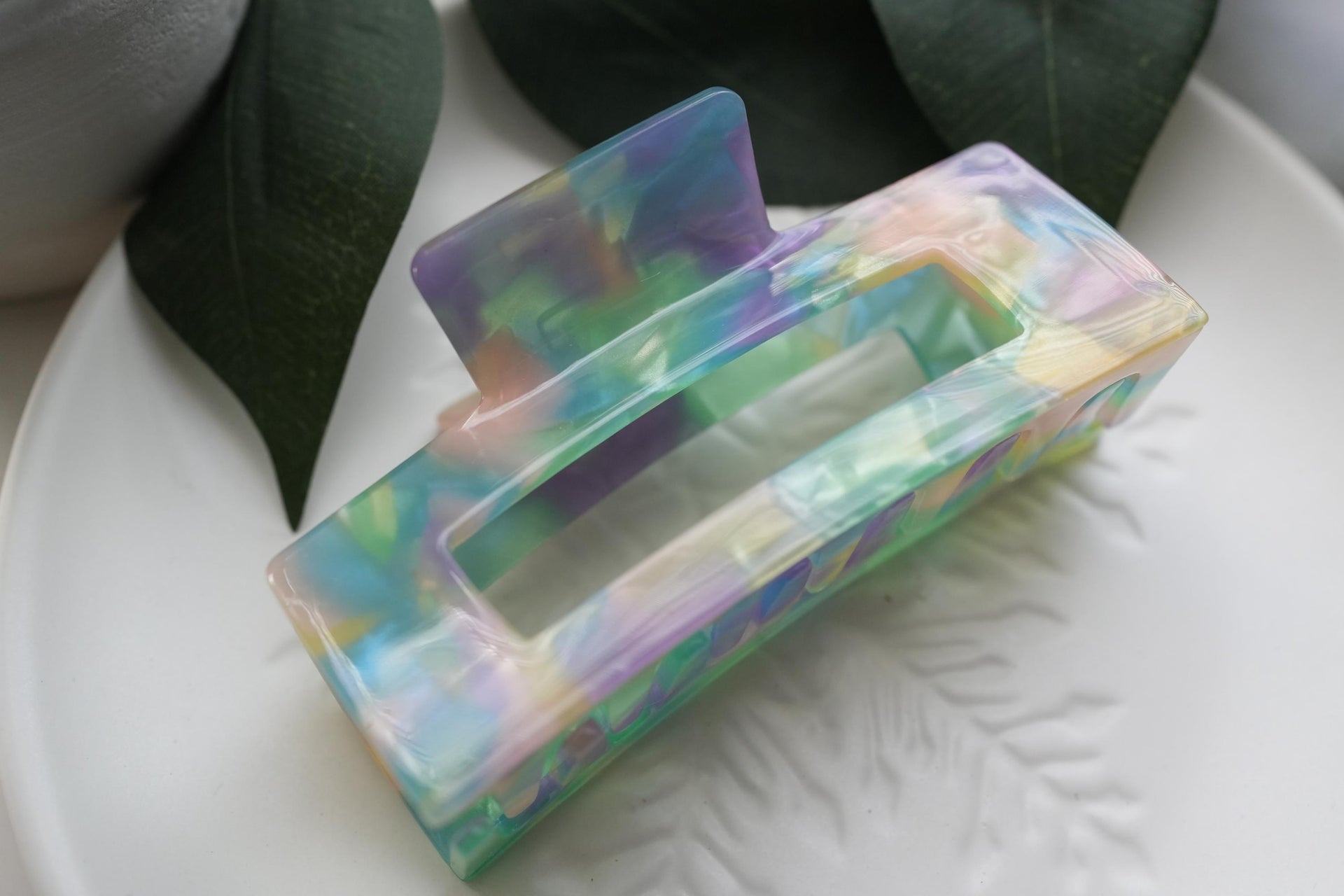 Large acetate Hair Clip Claw