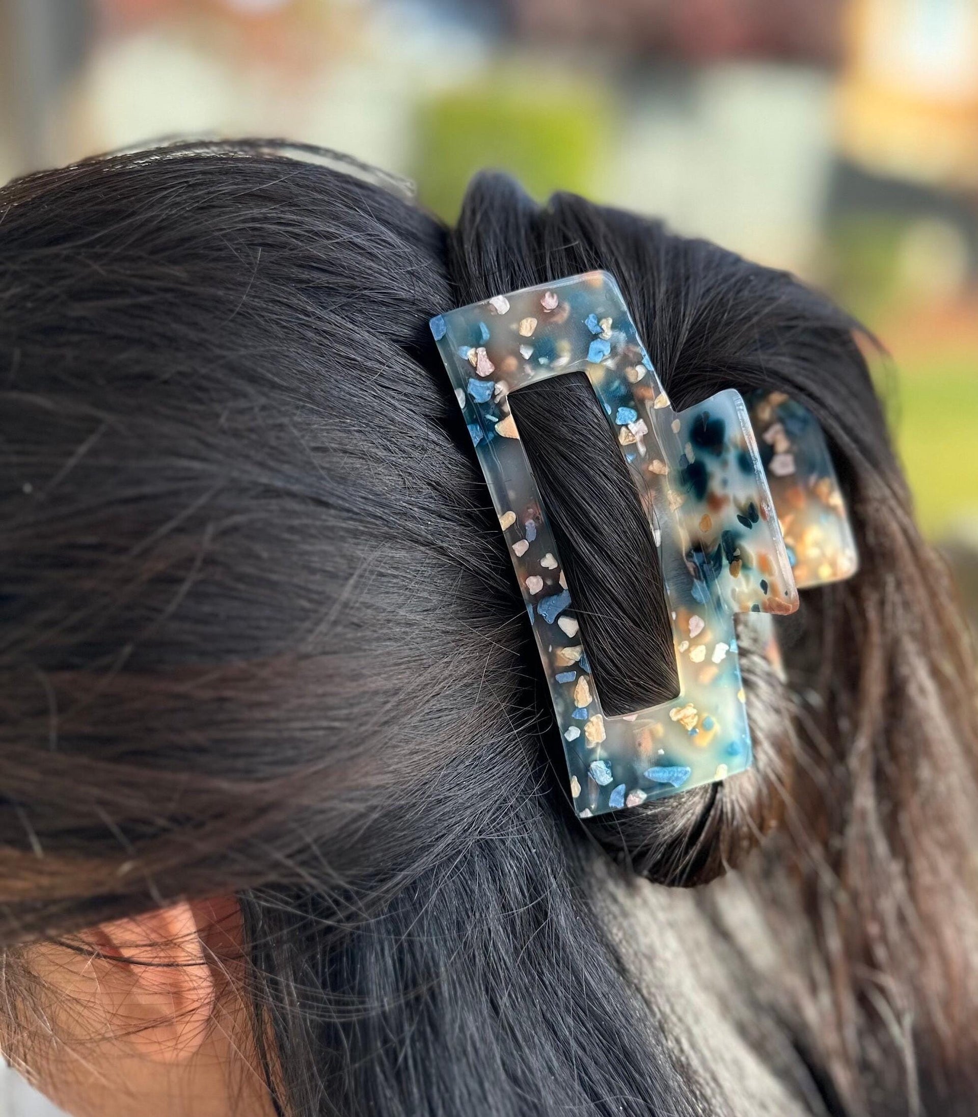 Large acetate Hair Clip Claw